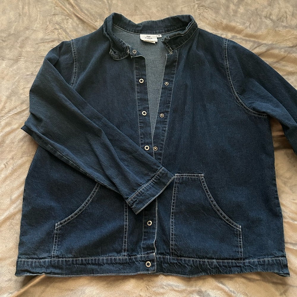 Long Sleeve Button Down Navy Blue Shirt